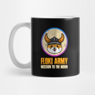 Floki Inu Coin Mission To The Moon Floki Army Vintage Crypto Token Cryptocurrency Wallet Birthday Gift For Men Women Mug